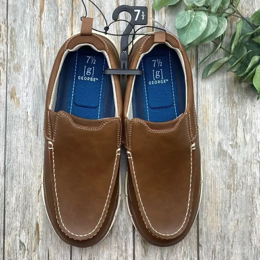 Men's Casual Slip On Comfy Loafer Shoes Size 7.5